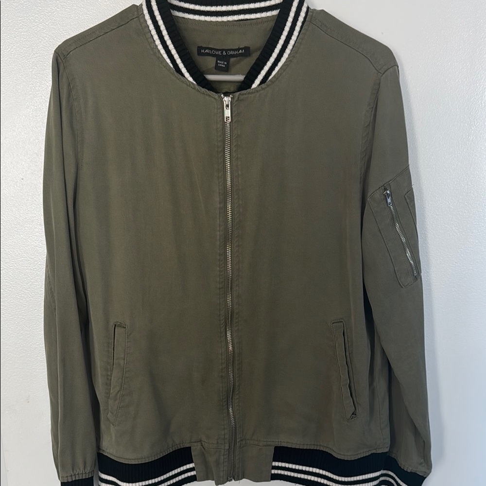 Olive Bomber Jacket